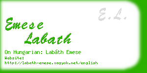 emese labath business card