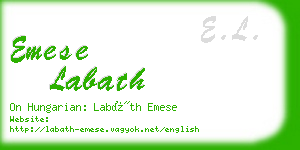 emese labath business card